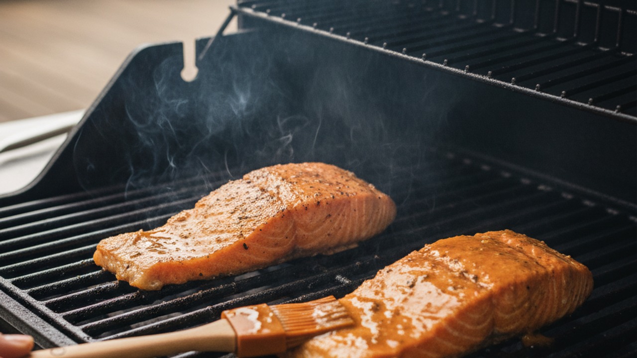 Grill the salmon