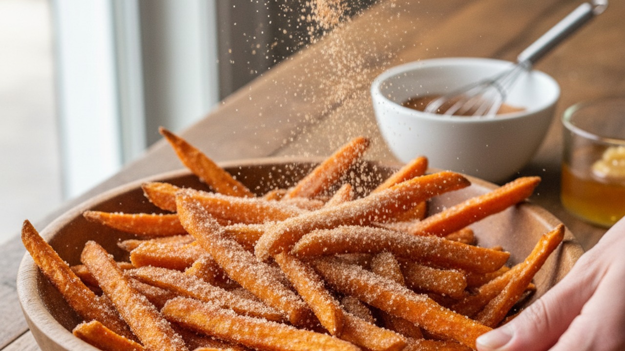 Toss in cinnamon-sugar