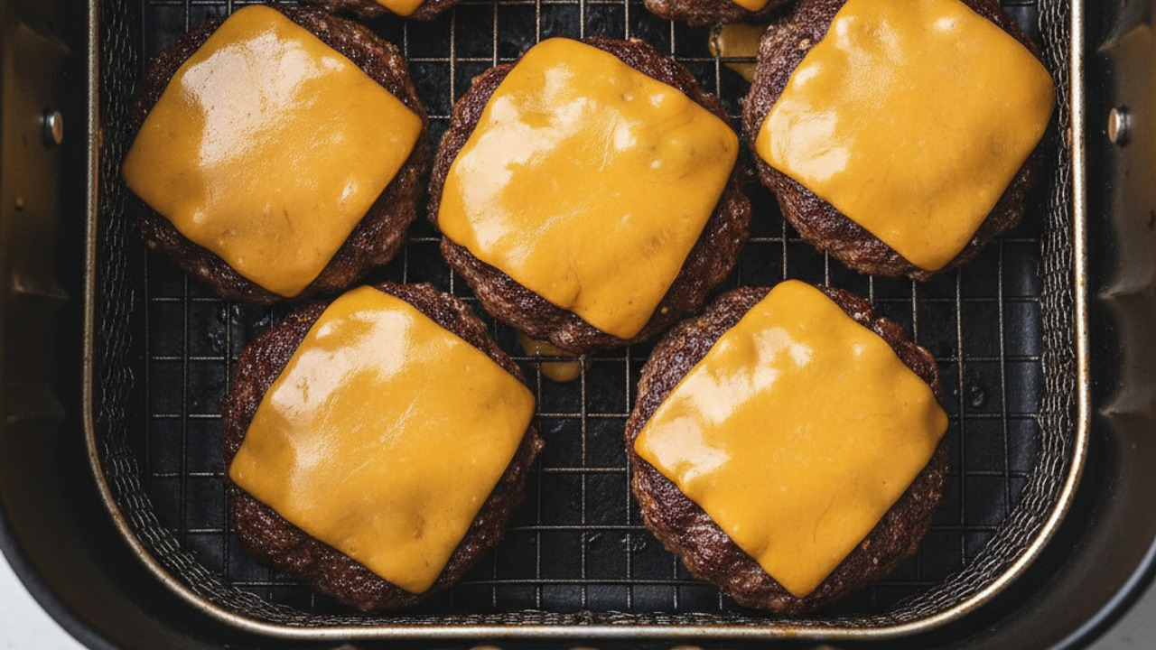 Melt cheese on the patties