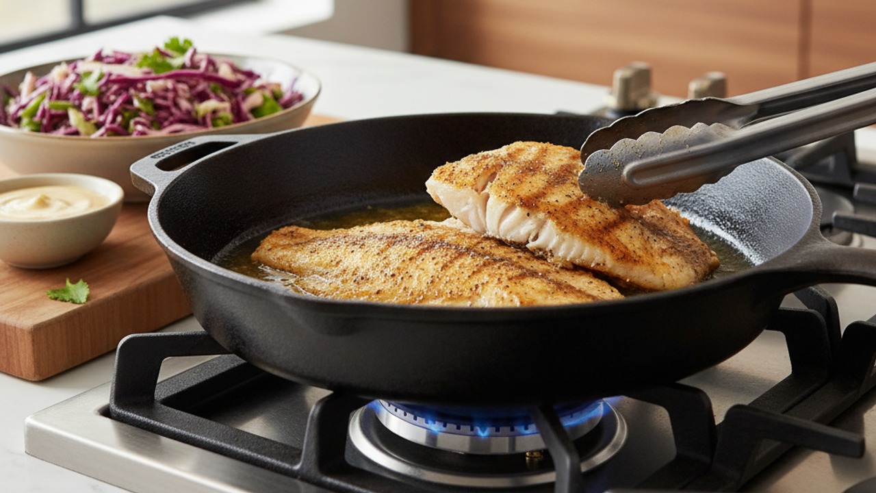 Pan-sear the fillets