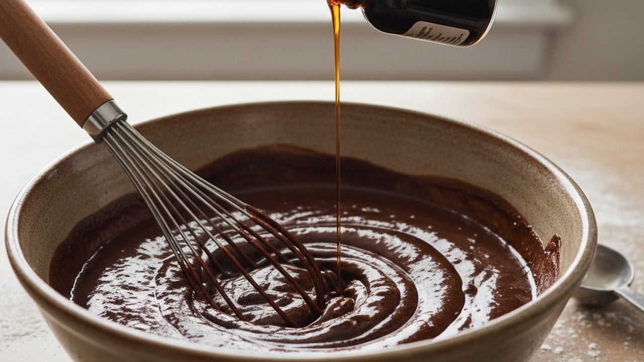 Add eggs and vanilla