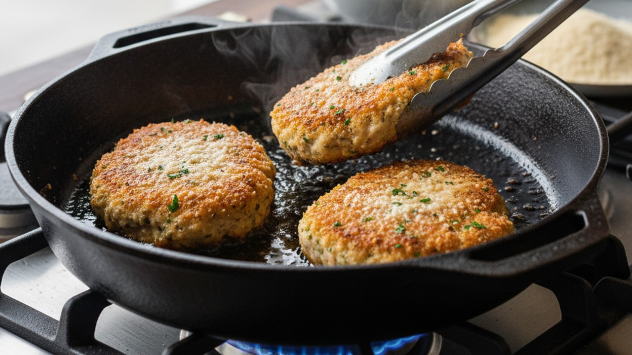 Pan-sear the patties
