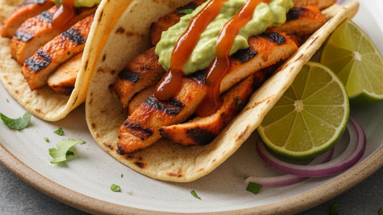 Assemble and serve the tacos
