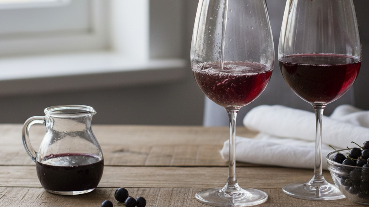 Make a classic Kir (white wine)