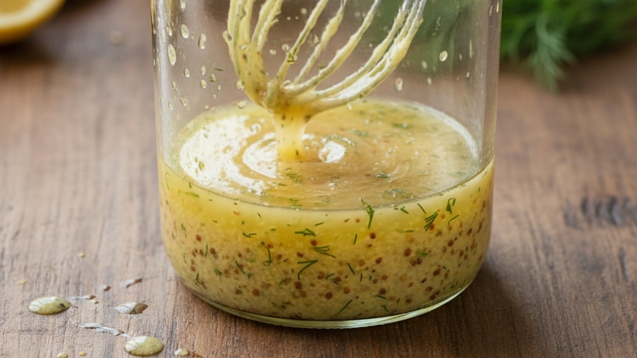 Make the lemon-Dijon dressing