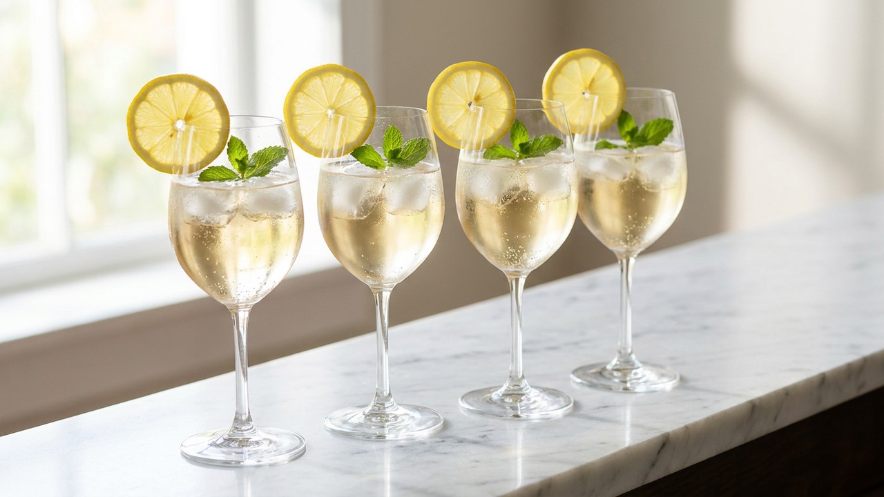 Vermouth Elderflower Spritz Low-ABV Cocktail