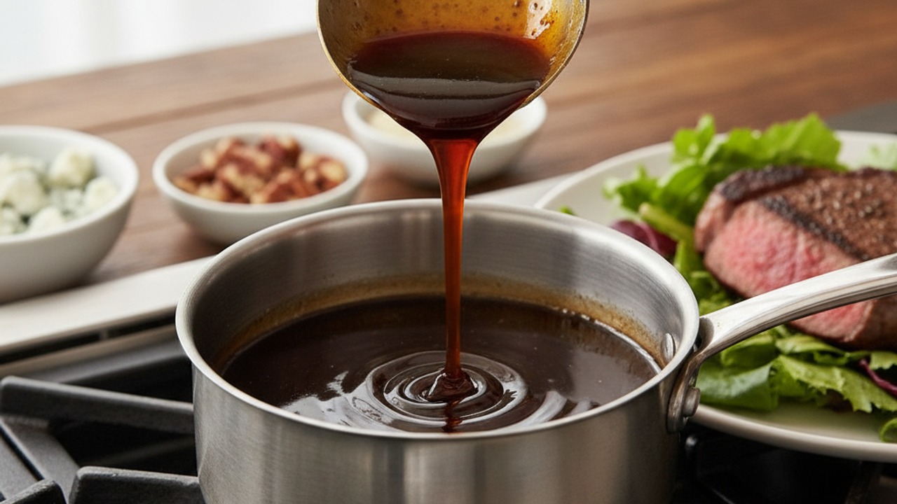 Reduce the balsamic to a glaze