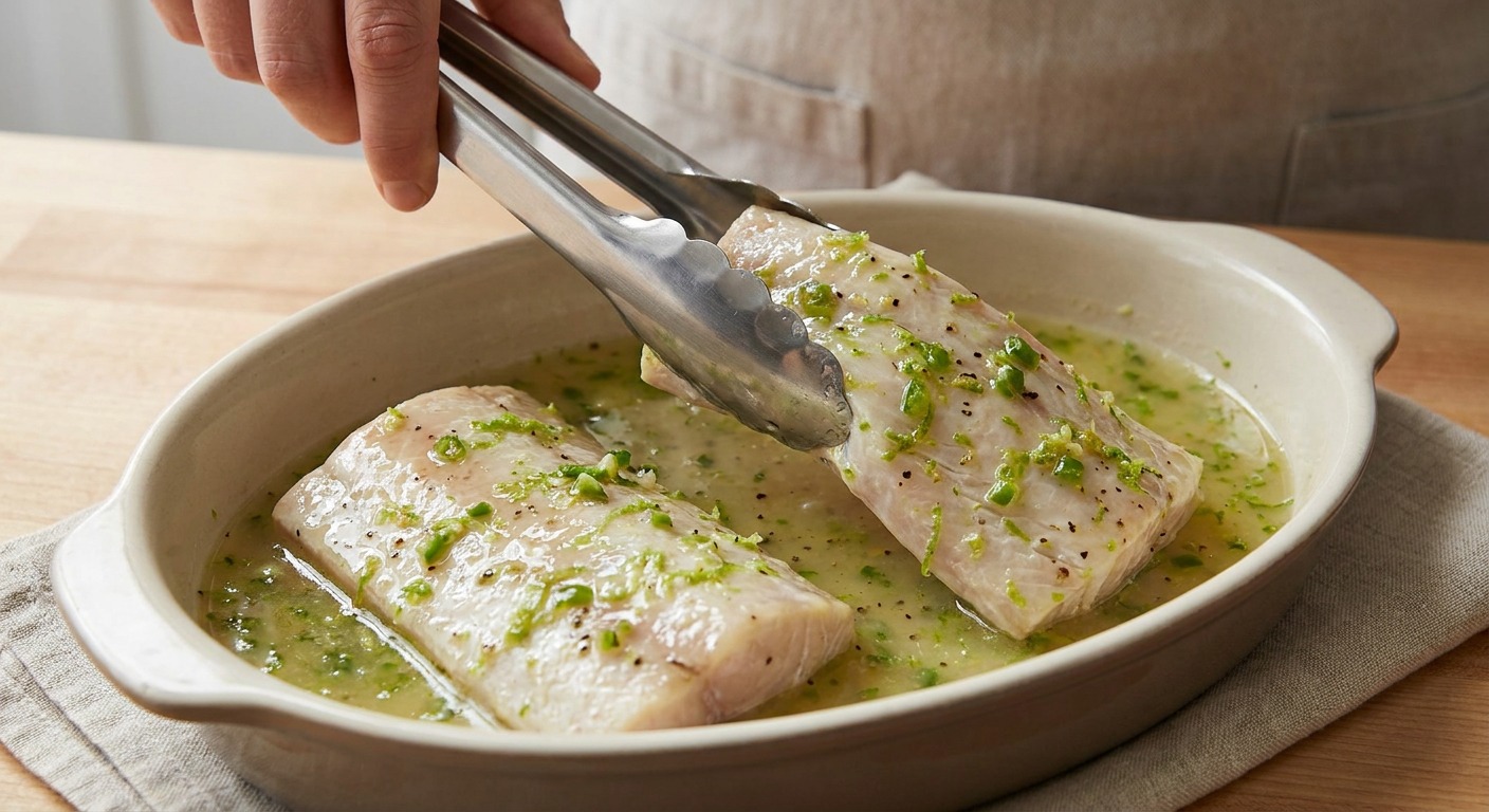 Make the quick citrus-chile marinade and marinate the fish