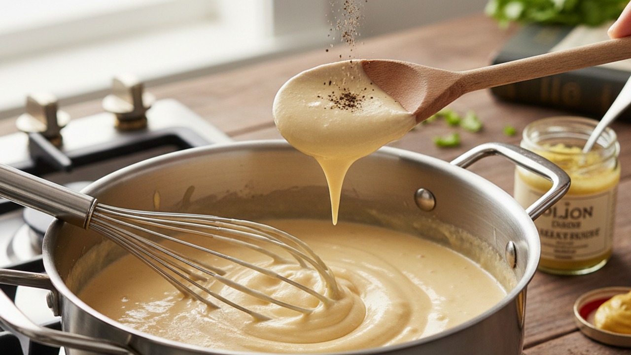 Make a smooth béchamel
