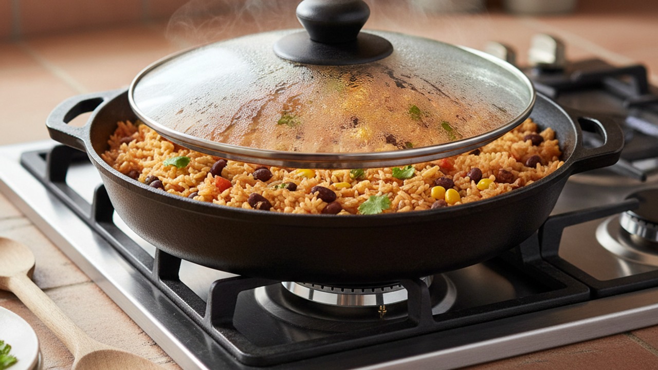 Simmer the rice