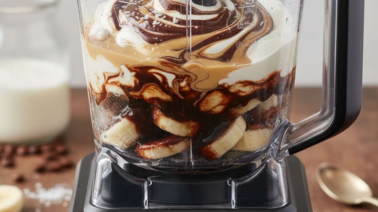 Build the mocha soft-serve base in the Ninja