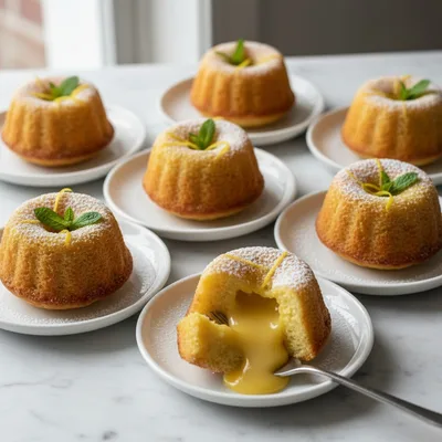Molten Lemon Cake