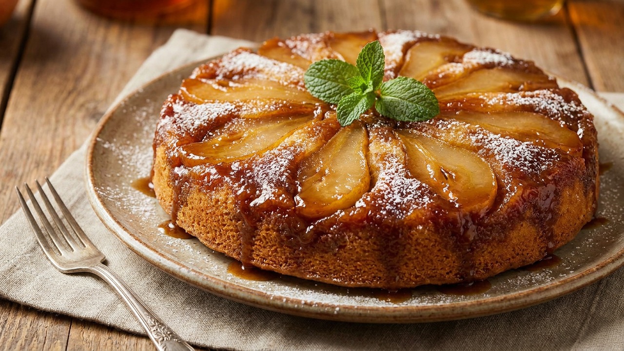Pear Upside-Down Cake