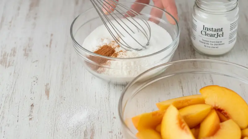Mix dry thickener and sugar
