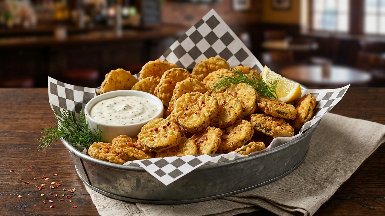 Restaurant Style Fried Pickles