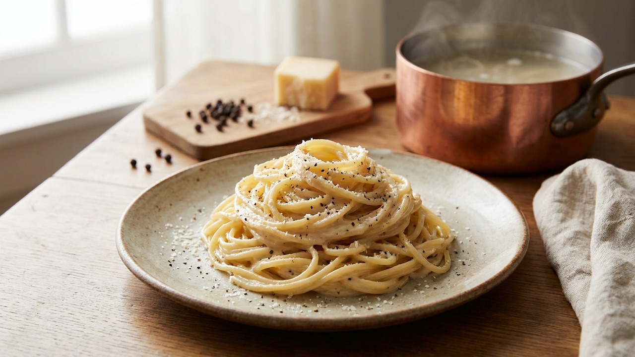 Cacio e Pepe (3-Ingredient Roman Cheese and Pepper Sauce)