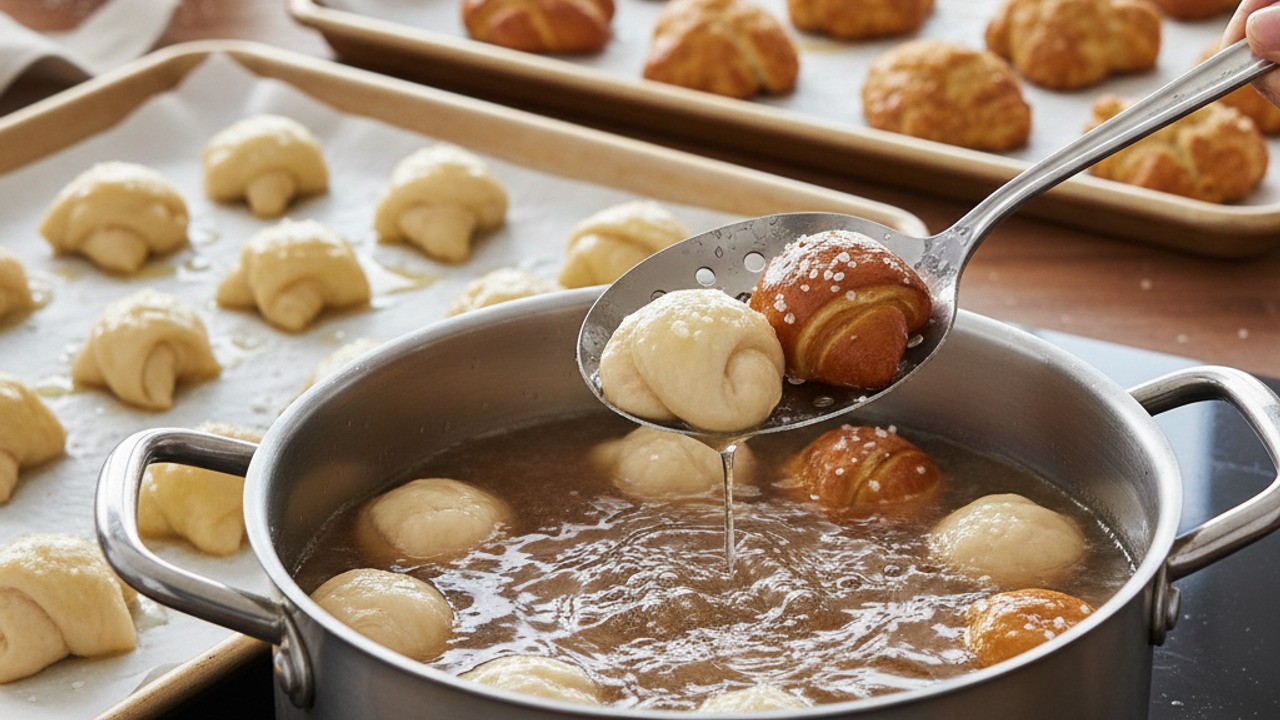 Boil and bake the bites