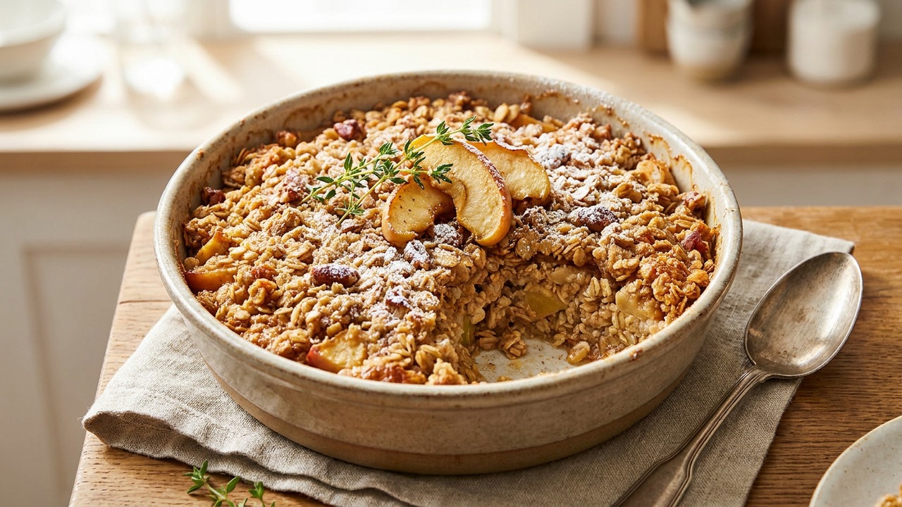 Apple Crisp Oat Bake