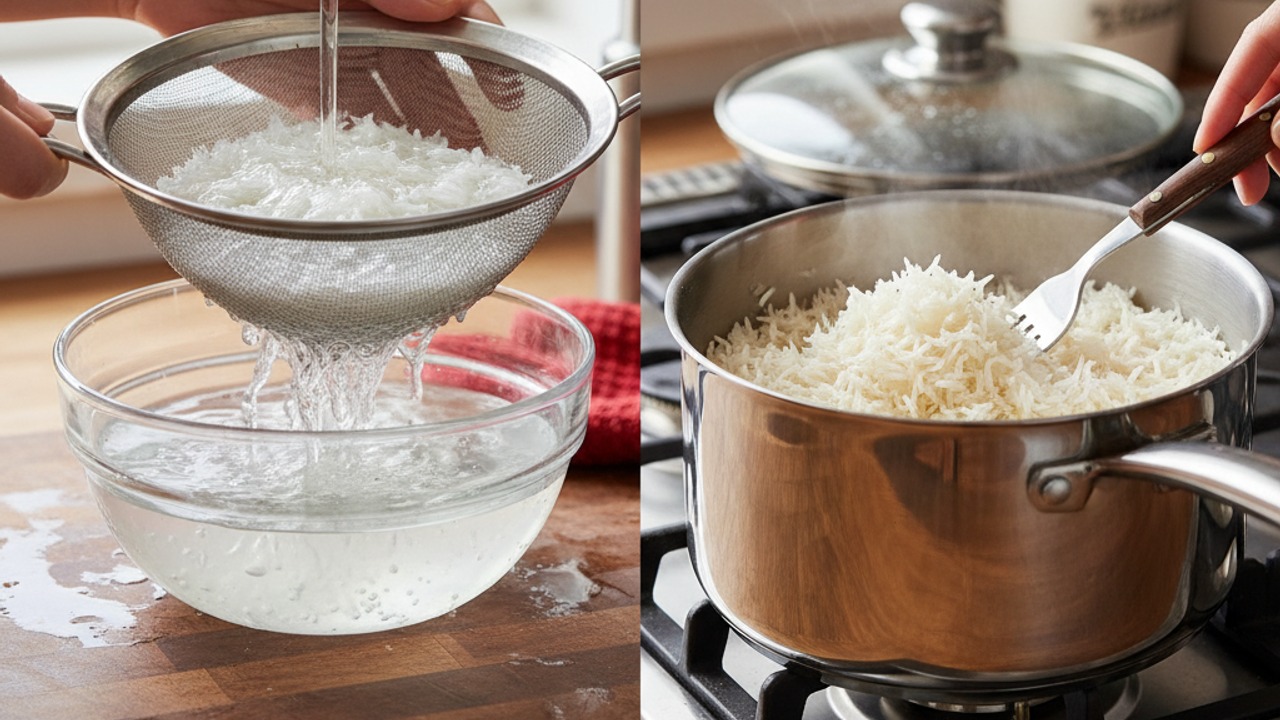 Cook the basmati rice