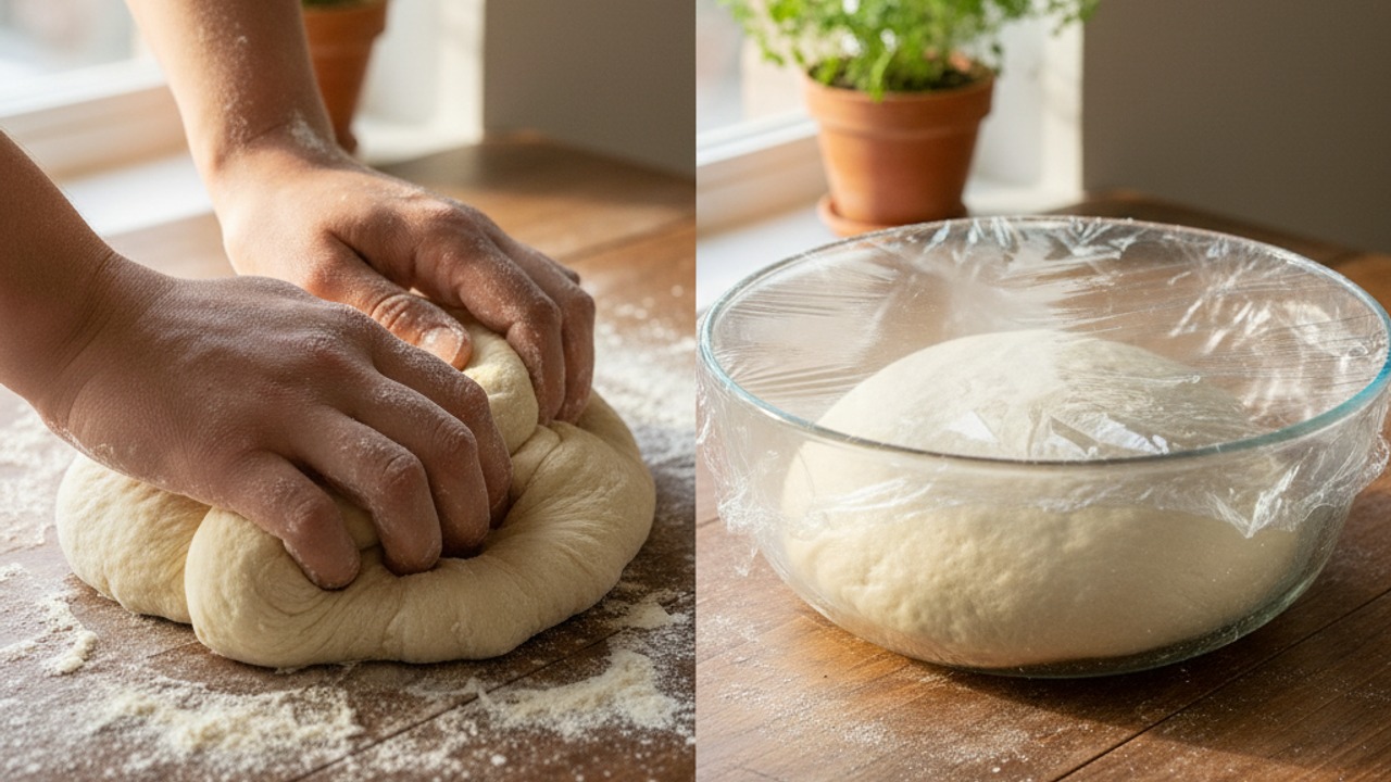 Knead and first rise