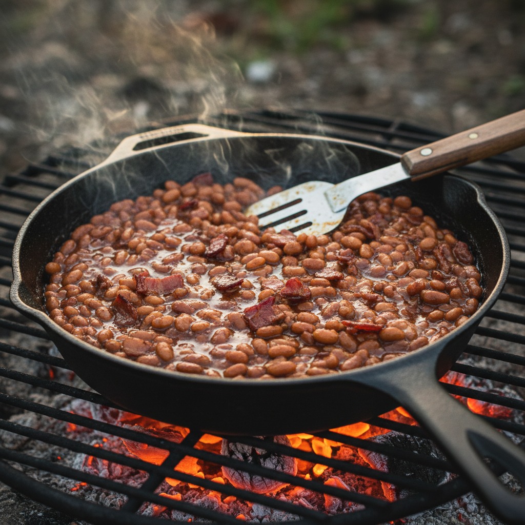 Optional campfire or grill finish