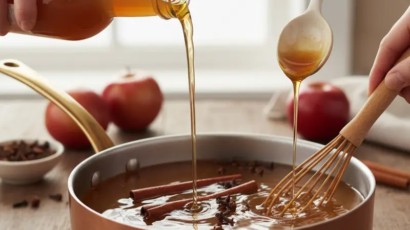 Combine cider and spices