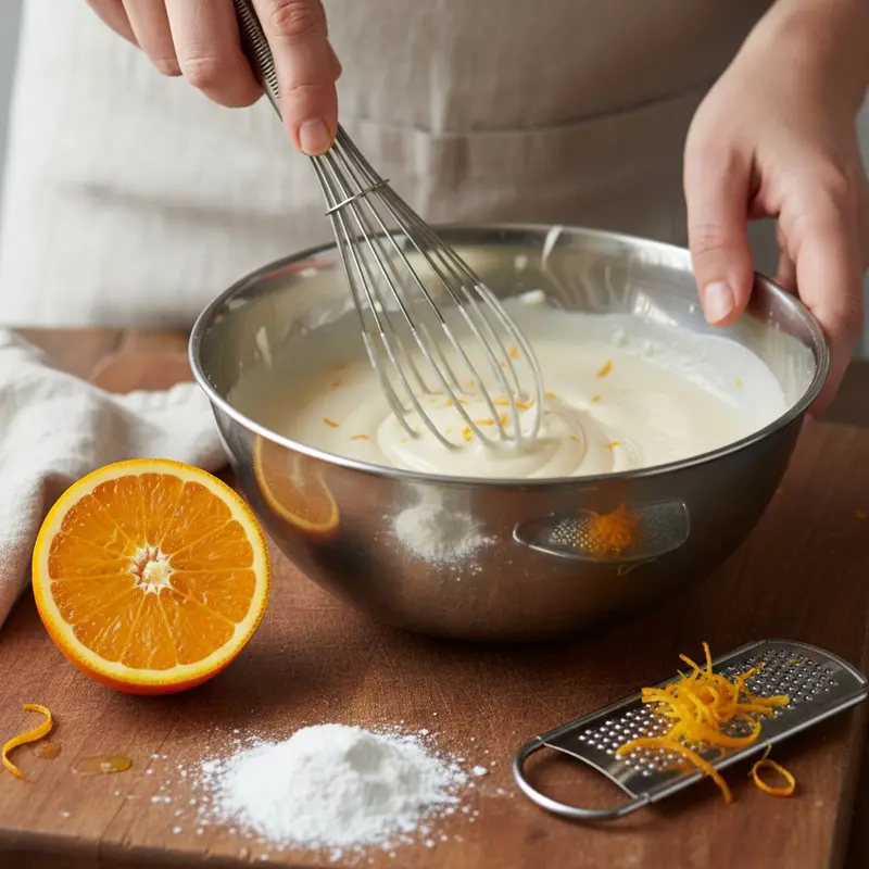 Prepare orange glaze