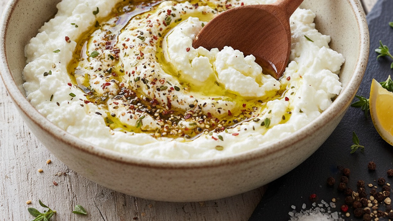 Season the cottage cheese