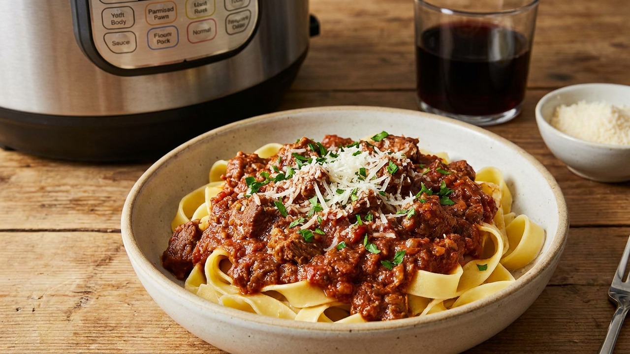Restaurant-Style Slow-Braised Ragu Bolognese in the Instant Pot