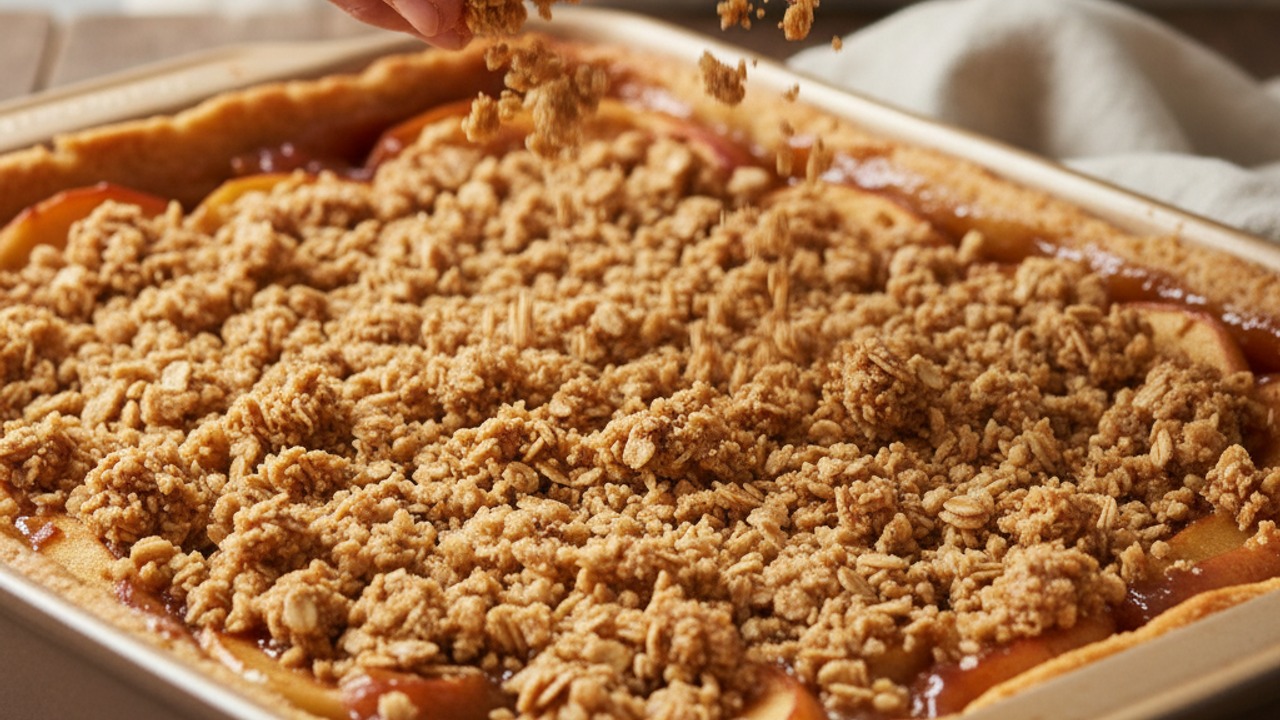 Top with remaining crumb