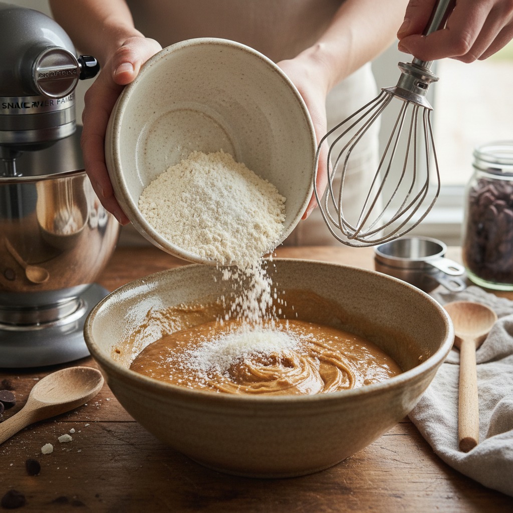 Combine dry ingredients and incorporate
