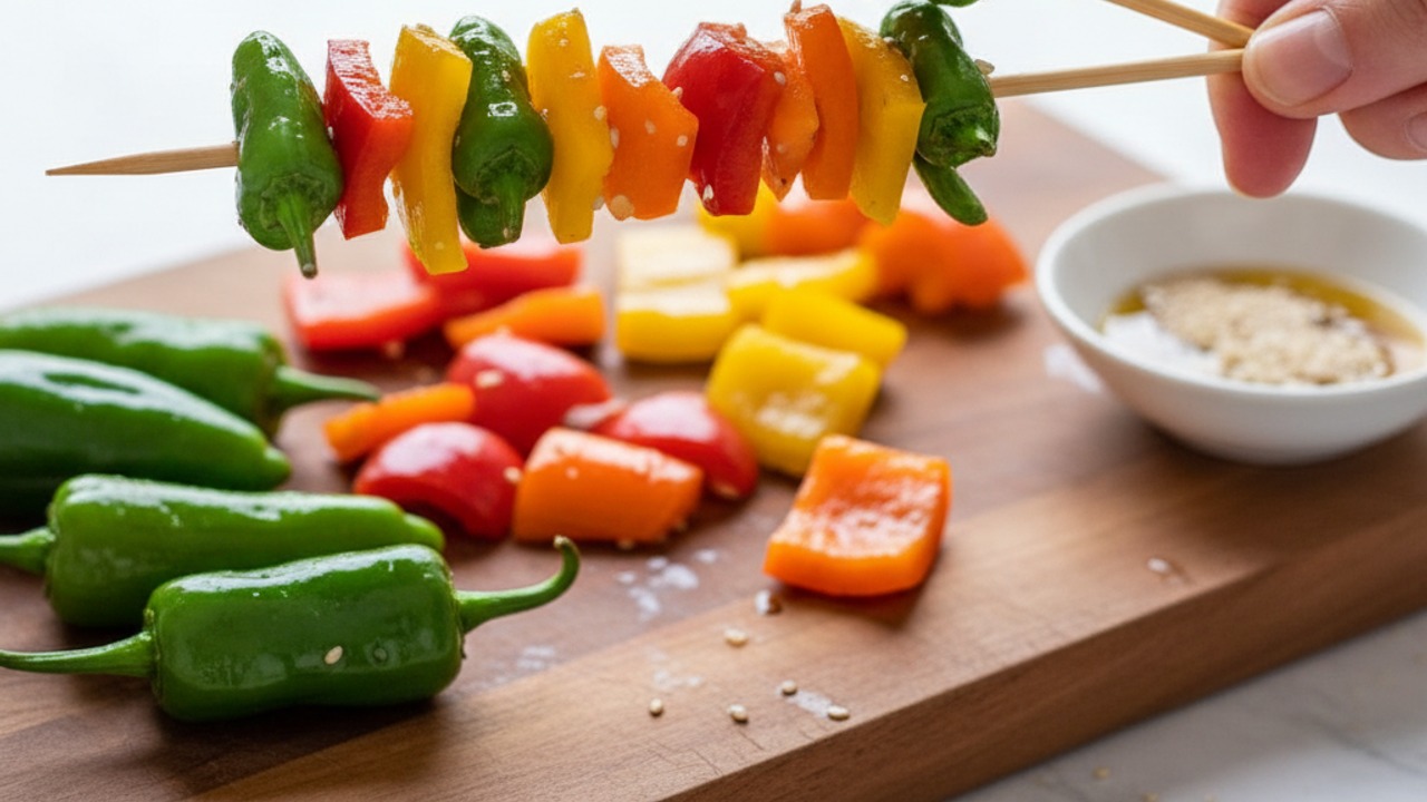 Thread the skewers