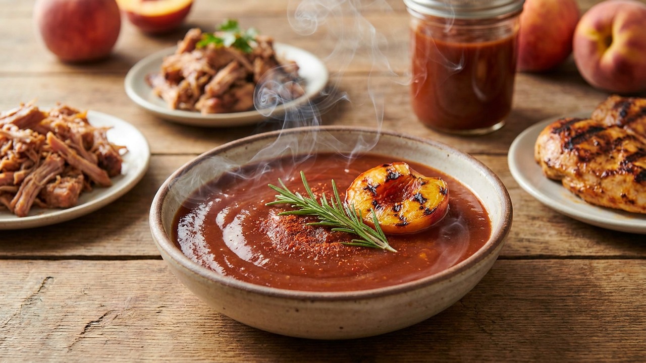 Smoked Peach BBQ Sauce
