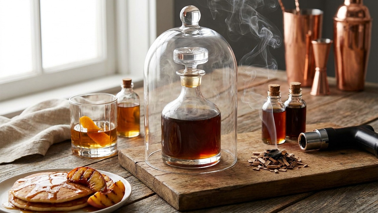 Smoked Maple Simple Syrup