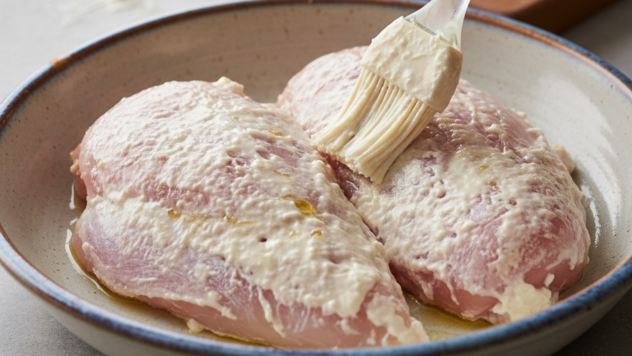 Lightly coat to encourage crisp edges