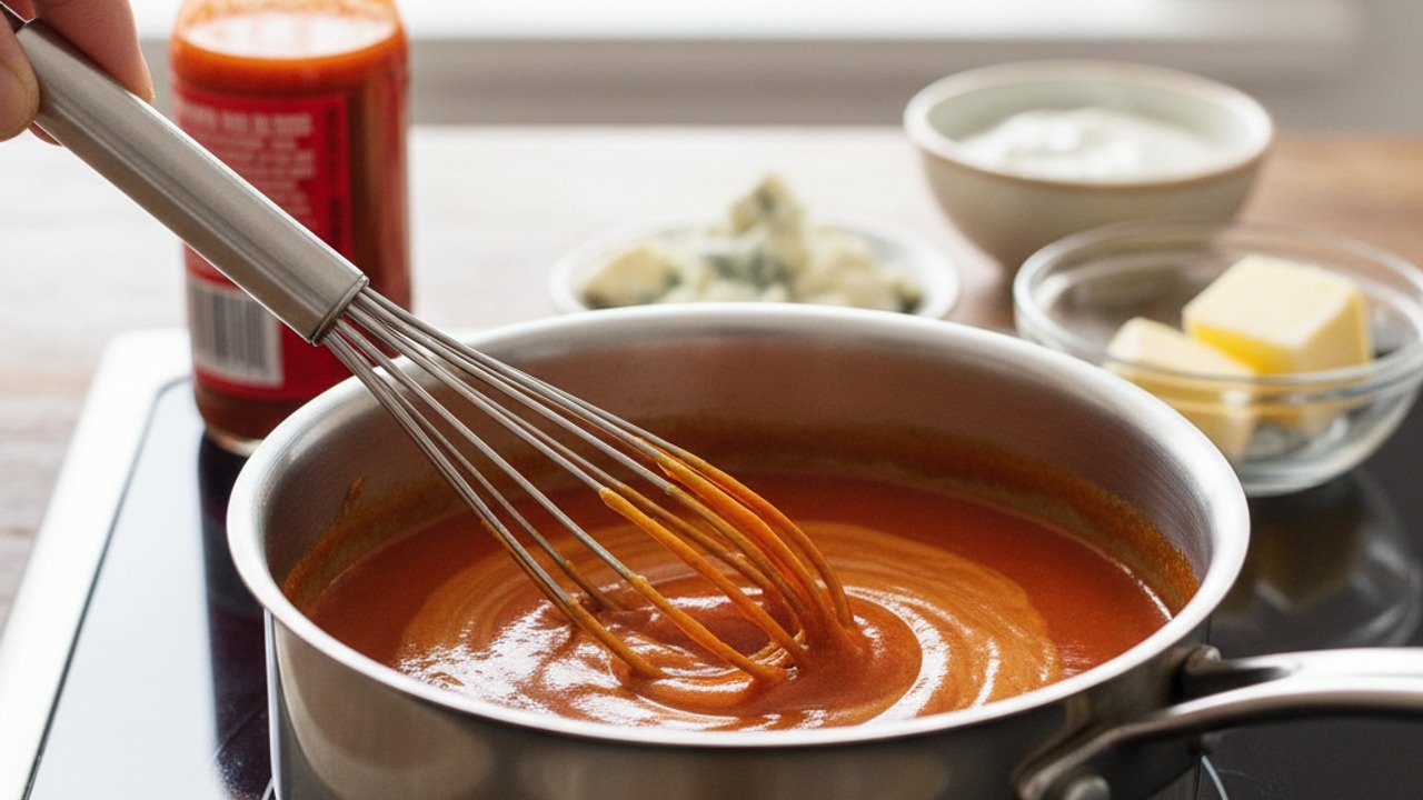 Make the classic buffalo sauce