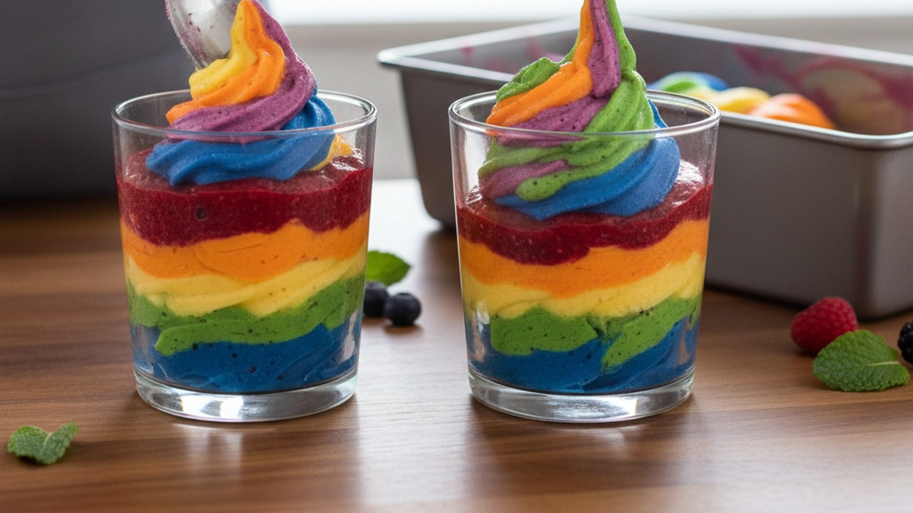 Layer, swirl and serve