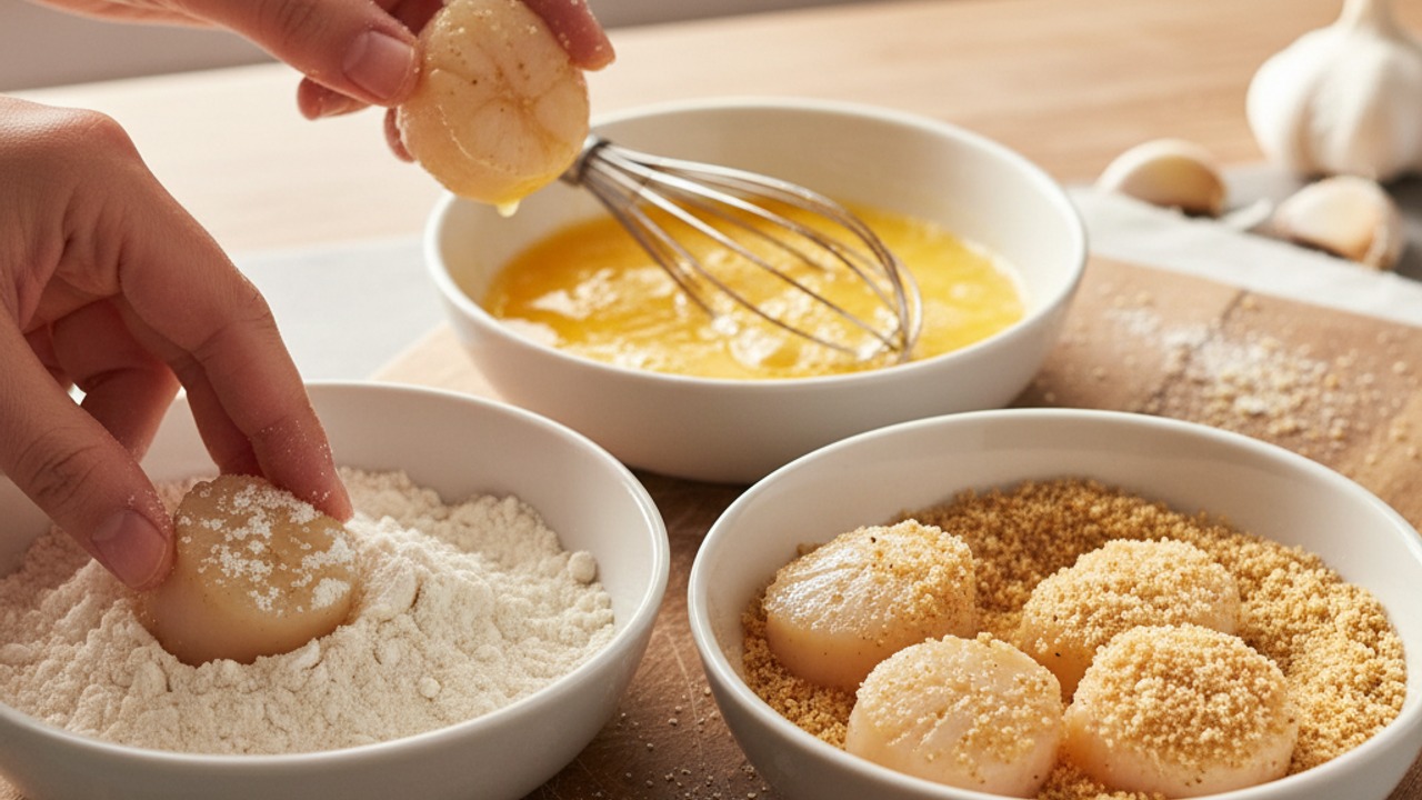 Set up breading station