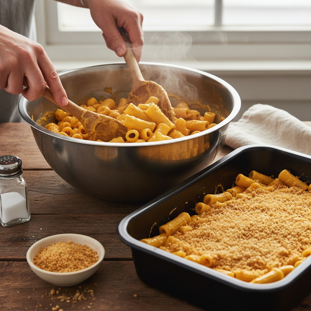 Combine pasta and sauce