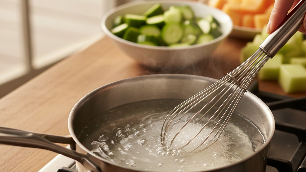 Make a quick simple syrup
