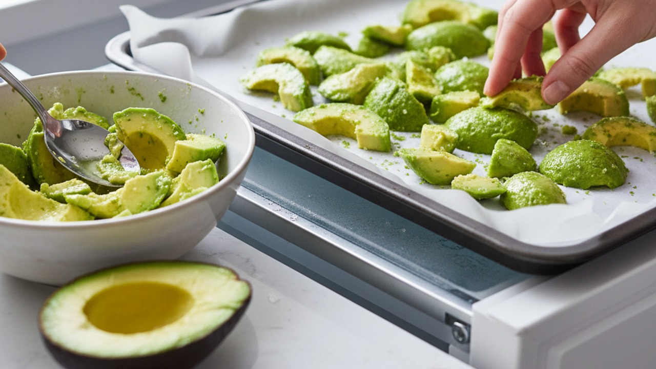 Prep and flash-freeze the avocado