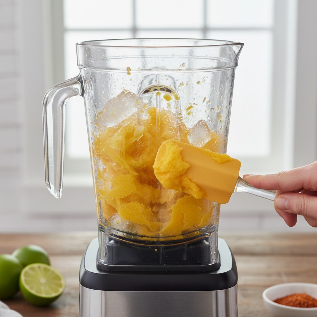 Build and blend the margarita