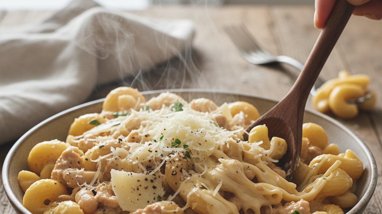 Finish with Parmesan and serve