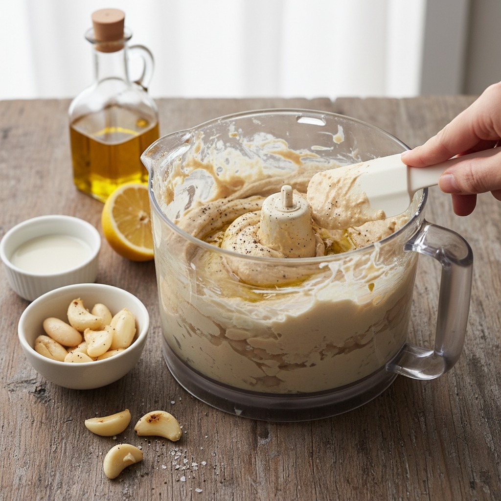 Blend the beans into a creamy base