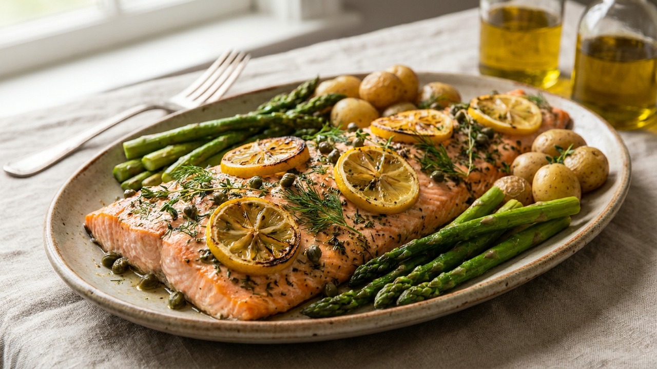 Lemon Herb Roasted Salmon