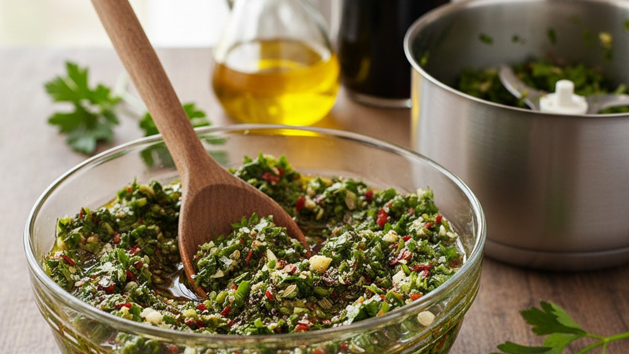 Make the chimichurri