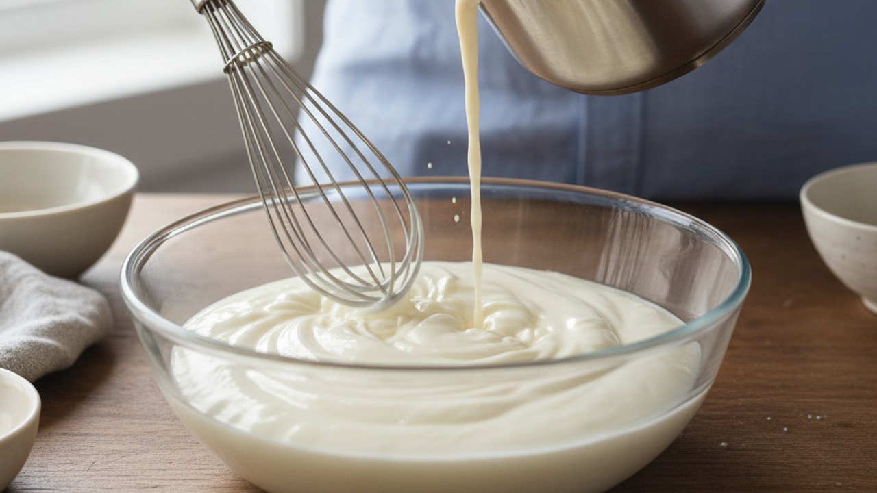 Whisk in Greek yogurt