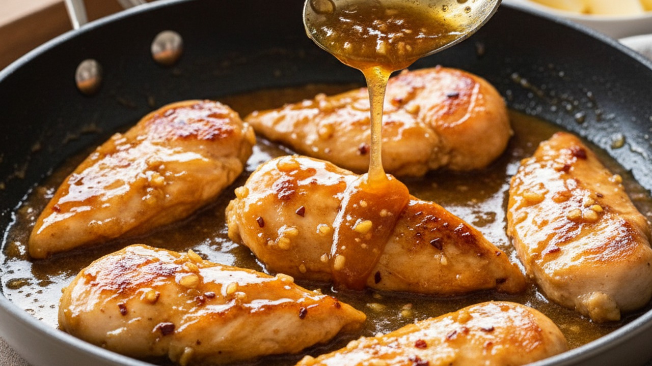 Glaze the chicken