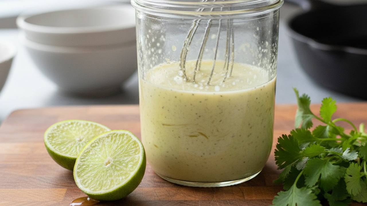 Whisk the lime-cilantro dressing