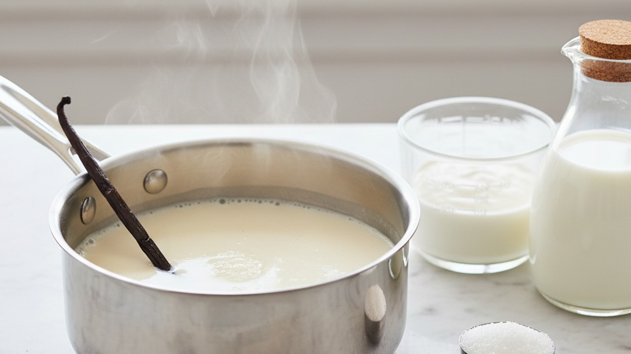 Warm the cream base
